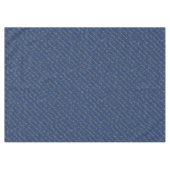 Blue Gold Weihnachtstypografie Pattern#36 ID1009 Tischdecke (Vorderseite (Horizontal))
