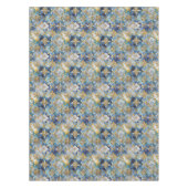 Blue Gold White Christmas Snowflakes Tischdecke (Vorderseite)