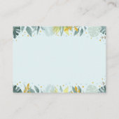 Blue Gold Wild One Safari Baby Diaper Raffle Begleitkarte (Rückseite)