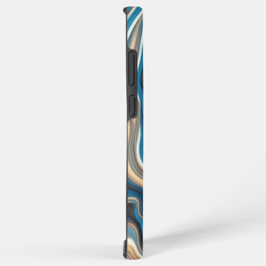 Blue & Gold Wirbel Waves S22 Ultra-Case Samsung Galaxy Hülle (Rechte Seite)