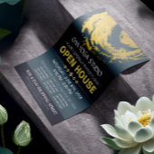 Blue & Gold YOGA Massage Therapie Studio Open Hous Flyer