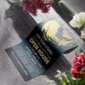 Blue & Gold YOGA Massage Therapie Studio Open Hous Flyer