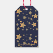 Blue Gold zu / vom eleganten Weihnachtsfest Geschenkanhänger (Vorderseite)