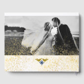 Blue Golden Love Birds Mexikanisches Gästebuch (Rückseite)