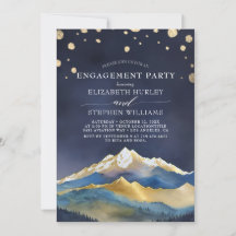 Blue Golden Mountain Engagement Party