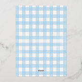 Blue Goldendoodle Puppy Dog Pawty 1st Birthday Folieneinladung (Rückseite)