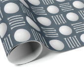 Blue Golf Ball und T-Shirt Gift Geschenkpapier (Rolleneckpunkt)