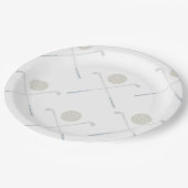 Blue Golf Birthday Party Paper Teller (Schrägansicht)