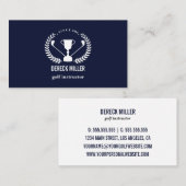Blue Golf Cup Logo Golf Beruflich oder Instructor Visitenkarte (Vorne/Hinten)