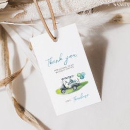 Blue Golf Putt Putt Party Geschenk-Tag Geschenkanhänger