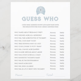 Blue Golf Theme Babydusche - das Spiel