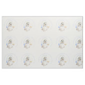 Blue Goodnight Westie mit Candle Stoff (Fat Quarter (45,7 x 55,9 cm))