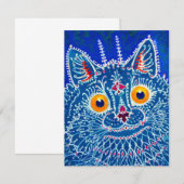 Blue Gothic Cat Begleitkarte (Vorne/Hinten)