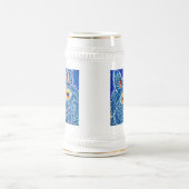 Blue Gothic Cat Bierglas (Mittel)