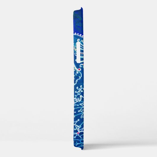 Blue Gothic Cat Case-Mate iPhone Hülle (Rückseite / Rechts)