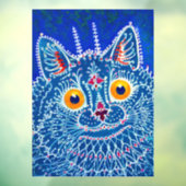 Blue Gothic Cat Fensteraufkleber (Blatt 3)