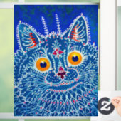 Blue Gothic Cat Fensteraufkleber (Zuhause)