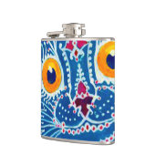 Blue Gothic Cat Flachmann (Links)