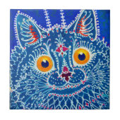 Blue Gothic Cat Fliese (Vorderseite)