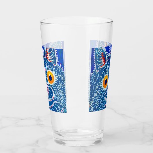 Blue Gothic Cat Glas (Rechts)