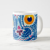 Blue Gothic Cat Jumbo-Tasse (Vorderseite Rechts)