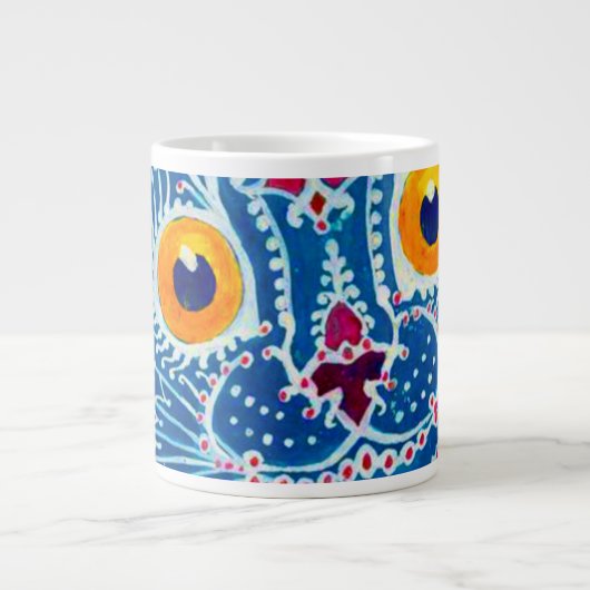 Blue Gothic Cat Jumbo-Tasse (Vorderseite)