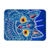 Blue Gothic Cat Magnet (Horizontal)