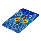 Blue Gothic Cat Magnet (Linke Seite)