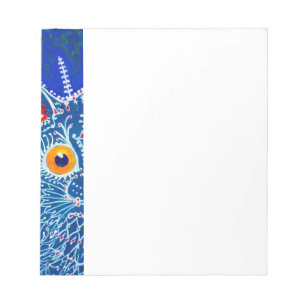 Blue Gothic Cat Notizblock