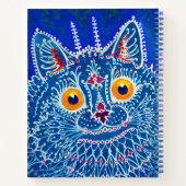 Blue Gothic Cat Notizblock (Rückseite)