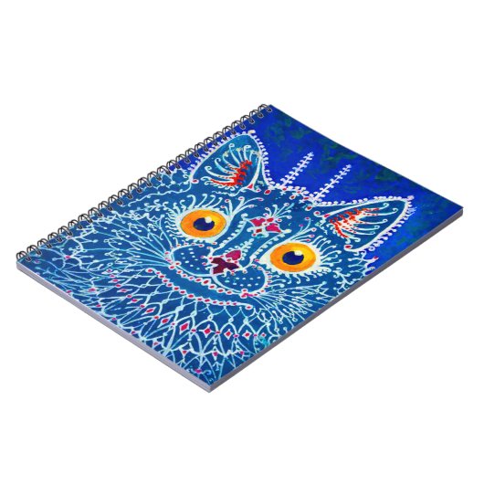 Blue Gothic Cat Notizblock (Linke Seite)