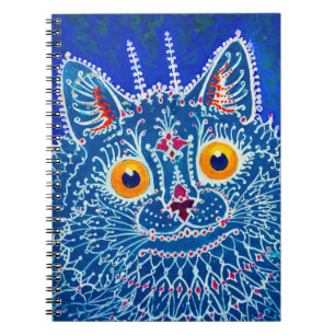 Blue Gothic Cat Notizblock