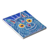 Blue Gothic Cat Notizblock (angewinkelt)