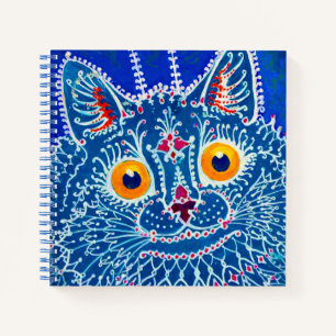 Blue Gothic Cat Notizblock