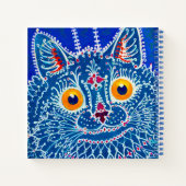 Blue Gothic Cat Notizblock (Rückseite)