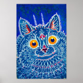 Blue Gothic Cat Poster (Vorne)