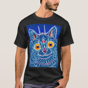 Blue Gothic Cat T-Shirt