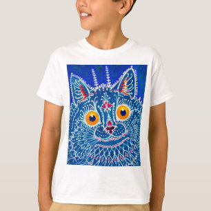 Blue Gothic Cat T-Shirt