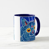 Blue Gothic Cat Tasse (VorderseiteRechts)