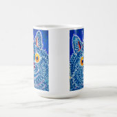 Blue Gothic Cat Verwandlungstasse (Zentrum)