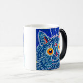 Blue Gothic Cat Verwandlungstasse (VorderseiteRechts)