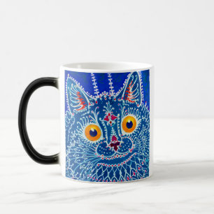 Blue Gothic Cat Verwandlungstasse