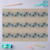 Blue Gothic Spider Web Ephemera Muster Seidenpapier (Basteln)