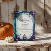 Blue Gothic Spooky ONE Geburtstag Einladung