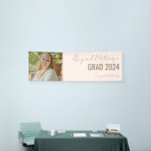 Blue Grad Foto Gold Text Abschluss Banner (Messeveranstaltung)