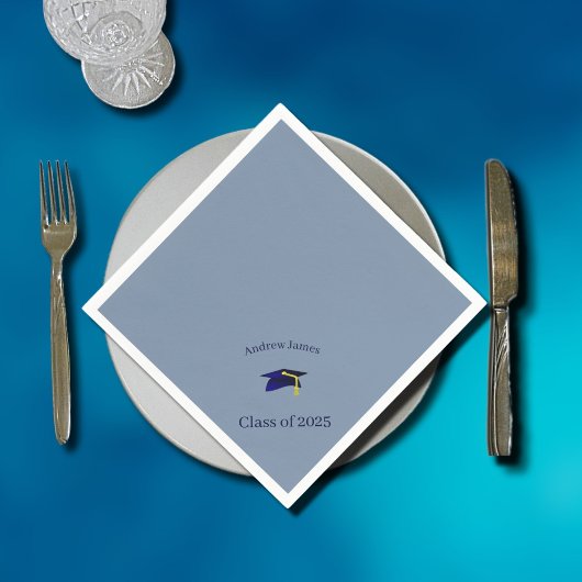 Blue-grad-Obergrenze - Klasse 2025 Serviette