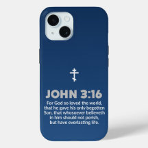 Blue Gradient Bible Verse John 3:16 Orthodoxes Kre