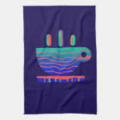 Blue Gradient Coffee Break Geschirrtuch (Vertikal)