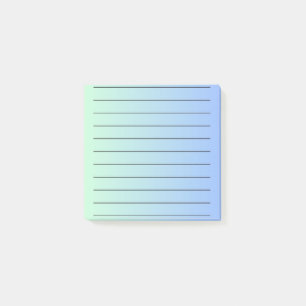 Blue Gradient Elegante Maggiore Post-it Klebezettel