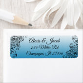 Blue Gradient Elegantes Skript Rückgabezeichen (Insitu)